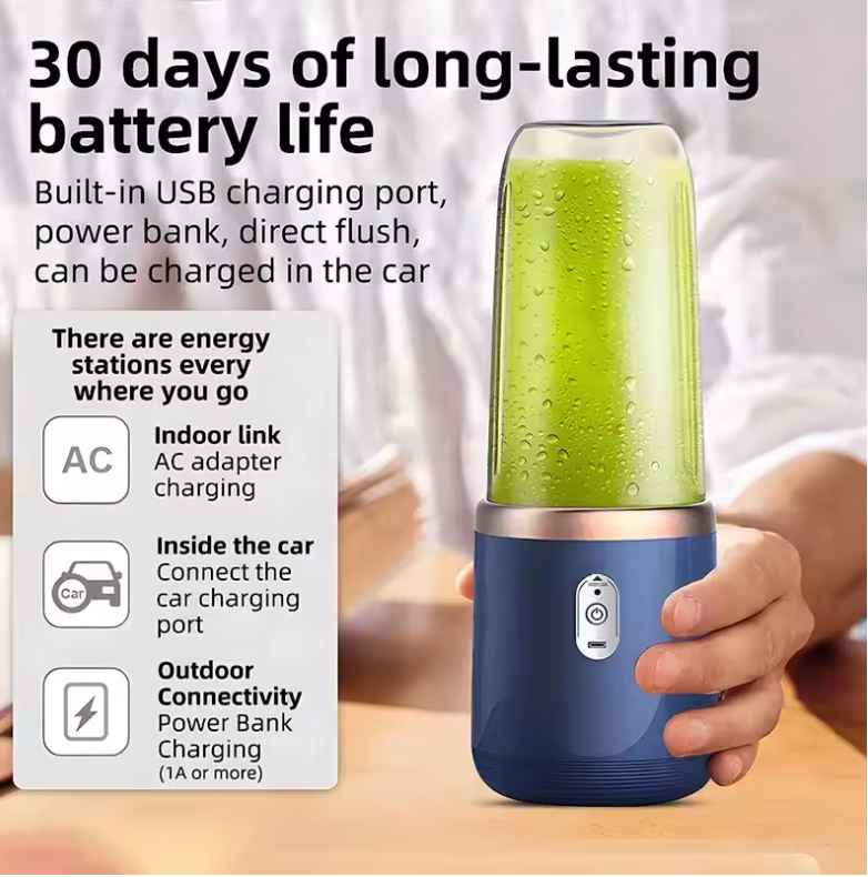 Portable USB Rechargeable Mini Juicer Blender