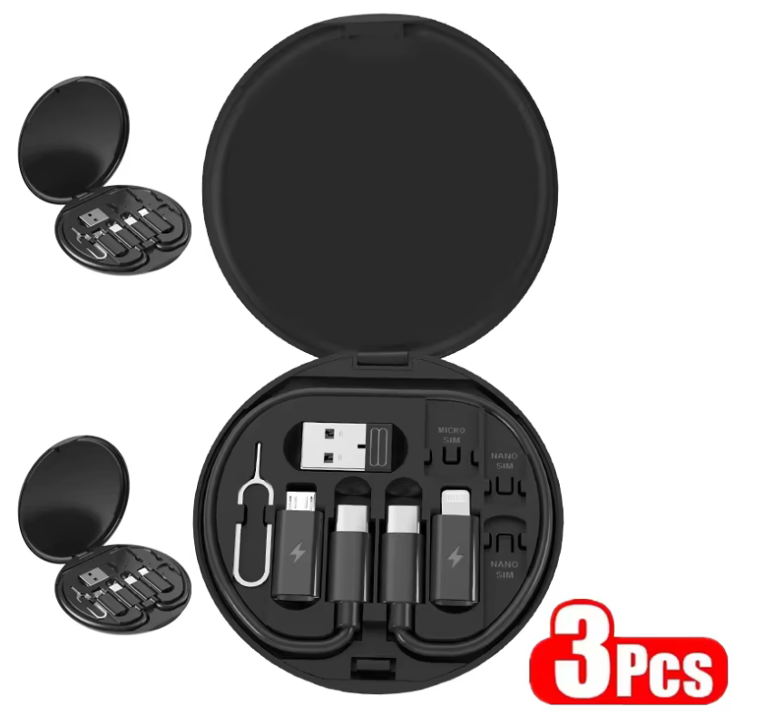 Multi USB Type-C to C 60W Charging Adapter Cable Set