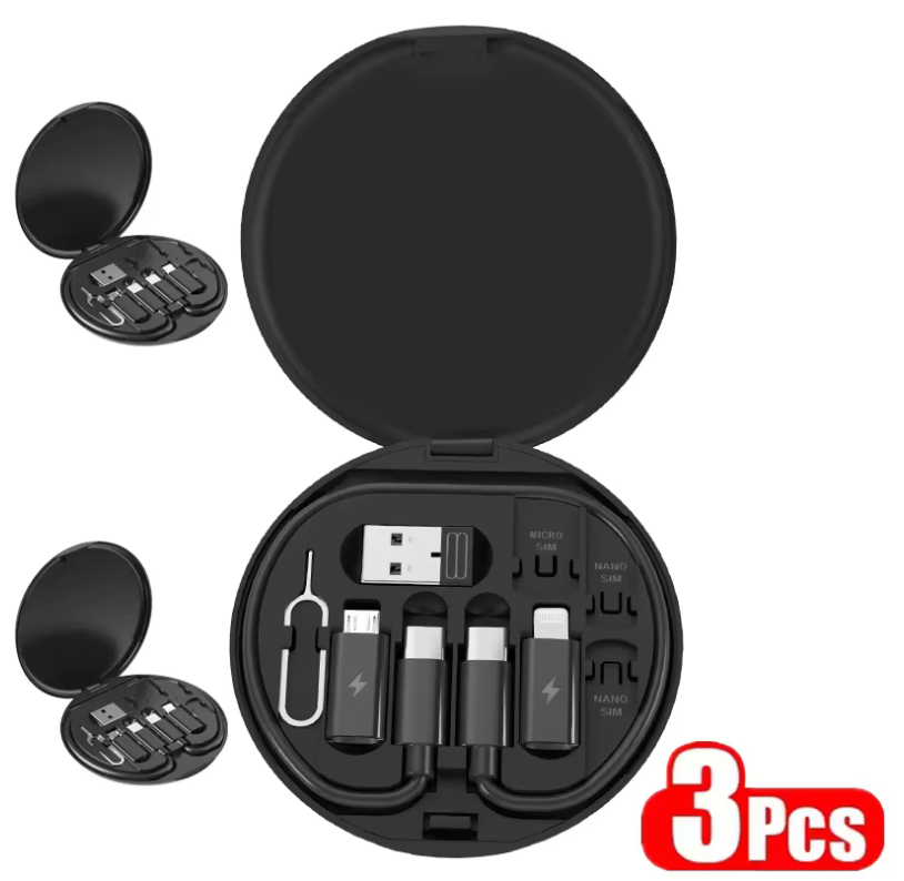 Multi USB Type-C to C 60W Charging Adapter Cable Set